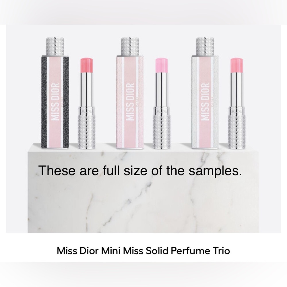 Miss Dior Mini Miss Solid Perfume Sample of Eau de Parfum and Blooming Bouquet. - Picture 6 of 6